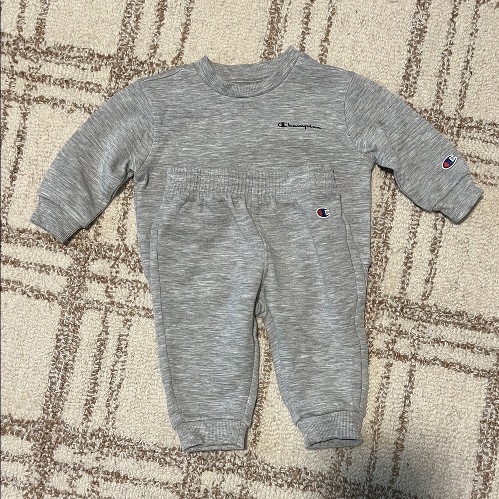 Baby Boy Champion Grey Sweatsuit 6 Months